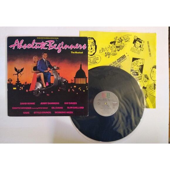 David Bowie Absolute Beginners Original Soundtrack Vinyl LP Record Sade 1986 CRC - Picture 1 of 4